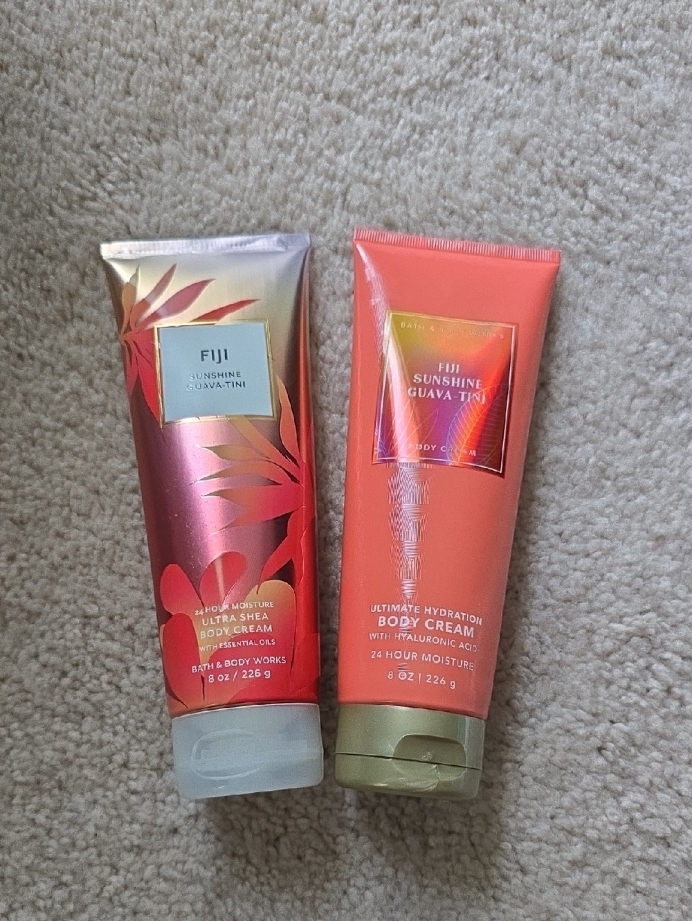 Bath & Body Works FIJI Sunshine Guava-Tini Body Cream 2 Bottles